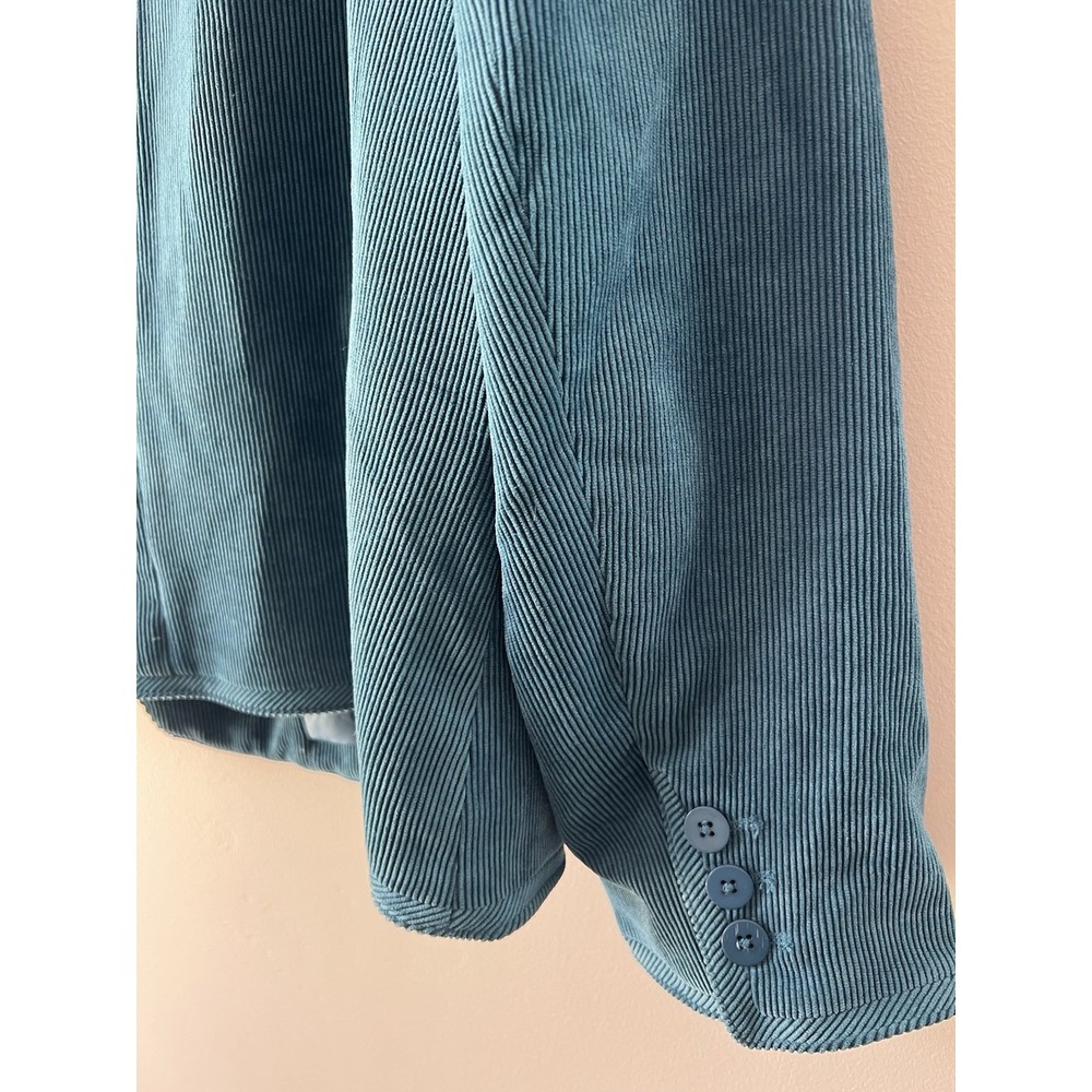 Dressbarn Blue Blazer Jacket Women Plus 22W Lined Pockets Button Collared - Picture 5 of 10